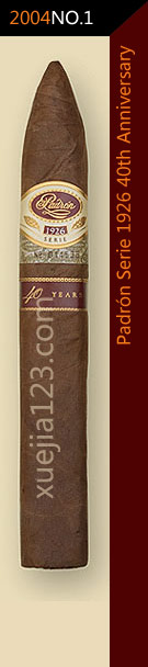2004全球雪茄排名第1位