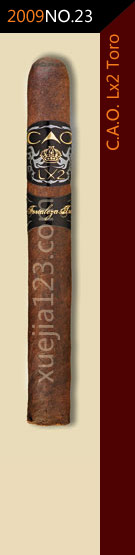 2009全球雪茄排名第23位-C.A.O. Lx2系列公牛雪茄