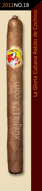 2011全球雪茄排名第18位-古巴荣耀猪尾雪茄
