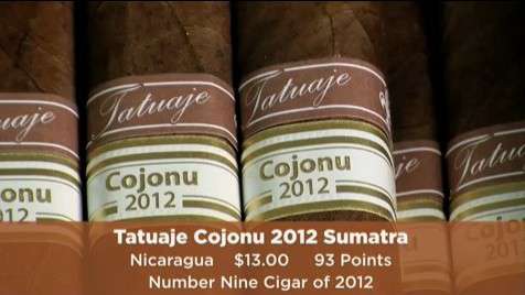 2012年全球CA雪茄排名第九名：塔图阿赫（图腾）2012 苏门答腊（ Tatuaje Cojonu 2012 Sumatra）