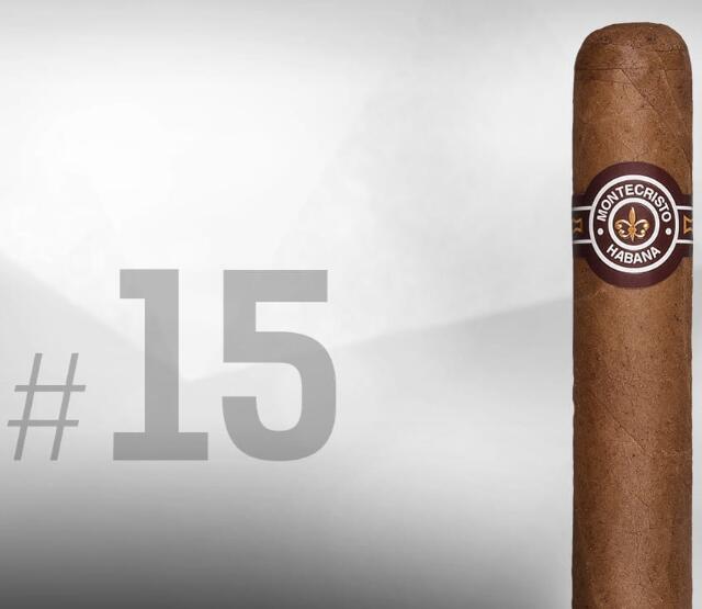 MONTECRISTO MEDIA CORONA Cigar Jorunal 2015雪茄排名TOP25 NO.15 蒙特克里斯托 中皇冠