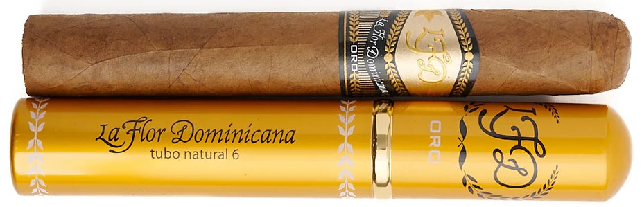 多米尼加之花黄金6号铝管自然 La Flor Dominicana Oro No.6 Tubo Natural